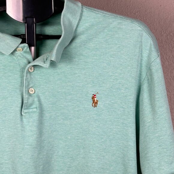 GUC Polo Ralph Lauren Men's Classic Fit Green Short Sleeve Polo XL - Picture 2 of 6